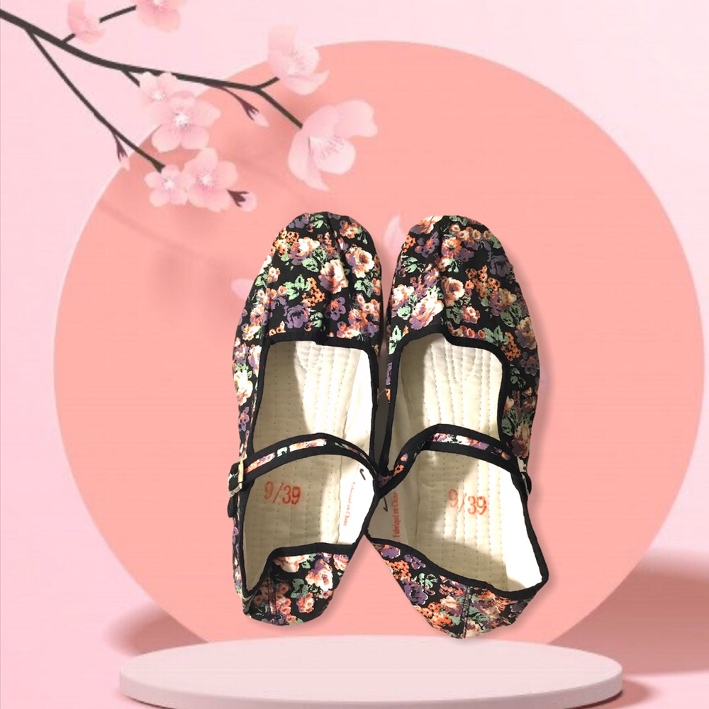 🎀NWT | Floral fabric Mary Janes Lightweight |9 🎀